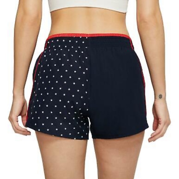 NWT Nike Women's Tempo Printed Lined Running Shorts - Size XS in Navy - Picture 6 of 9